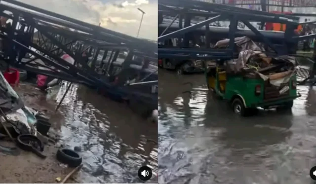Billboard collapses on tricycles, injures passengers