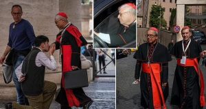 Cardinals arrive in Rome as they prepare to elect NEW POPE Cardinals arrive in Rome as they prepare to elect NEW POPE