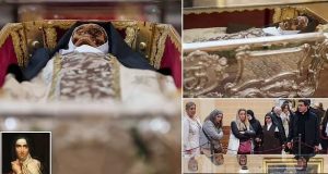 Corpse of Saint Teresa goes on display for the first time in a century Corpse of Saint Teresa goes on display for the first time in a century
