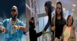 Davido & Moses Bliss meet at the airport Davido & Moses Bliss meet at the airport