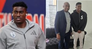 NFF President visits Taiwo Awoniyi NFF President visits Taiwo Awoniyi
