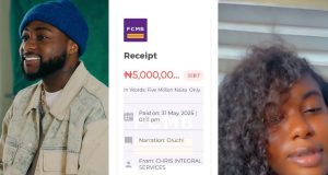 Davido gifts fan N5m Davido gifts fan N5m