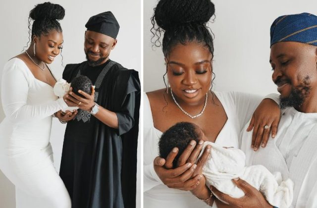 Japheth Omojuwa & wife welcome first child