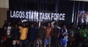 Lagos taskforce arrests 30 suspected criminals in Agege Lagos taskforce arrests 30 suspected criminals in Agege