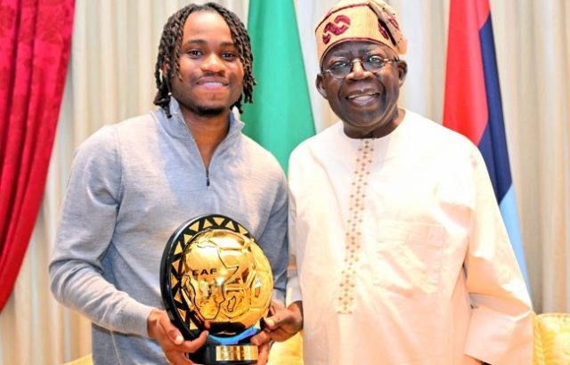 Ademola Lookman visits President Tinubu Ademola Lookman visits President Tinubu