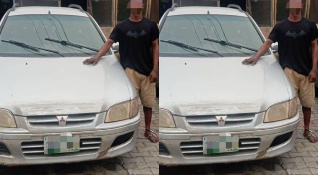 Man arrested for stealing neighbour’s car