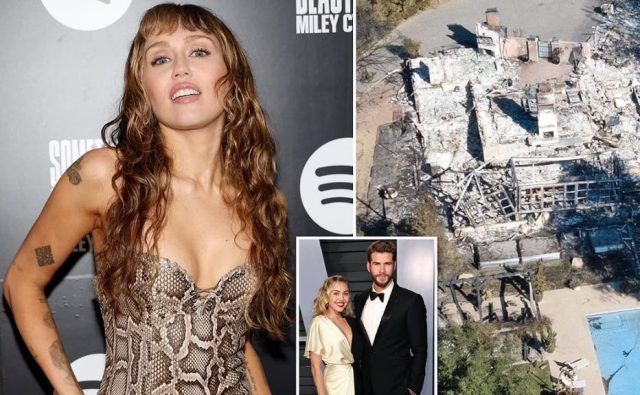 Miley Cyrus reveals she's grateful the house she shared with ex burned down Miley Cyrus reveals she's grateful the house she shared with ex burned down