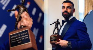 Mohamed Salah WINS FWA Footballer of the Year award Mohamed Salah WINS FWA Footballer of the Year award