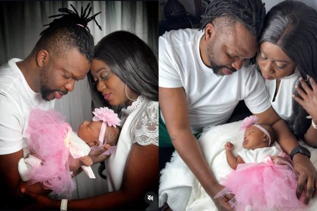 Nikki Laoye shows off her daughter