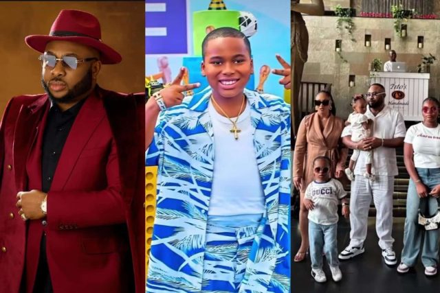 Olakunle Churchill celebrates his children