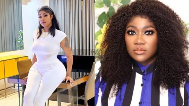 Angela Okorie mocks Mercy Johnson over weight loss