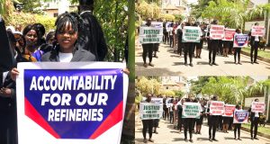 Protesters storm UAE Embassy Abuja, DEMAND Kyari’s deportation