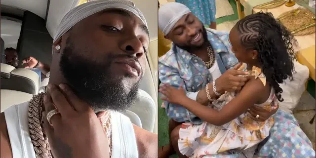 Davido surprises daughter, Hailey at her birthday party