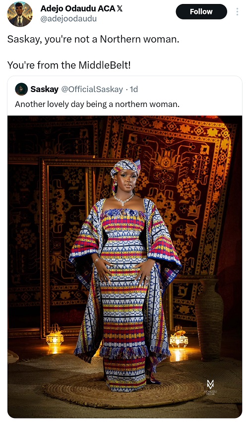 Saskay reacts sarcastically after being told she's not a northerner