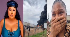 Actress Olamide Odunlade escapes TANKER EXPLOSION Actress Olamide Odunlade escapes TANKER EXPLOSION
