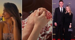 Barcelona star SHOWS off new partner just THREE months after announcing the split from wife of EIGHT years Barcelona star SHOWS off new partner just THREE months after announcing the split from wife of EIGHT years