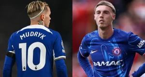 Chelsea STRIP £89m star Mykhailo Mudryk of their No 10 shirt Chelsea STRIP £89m star Mykhailo Mudryk of their No 10 shirt