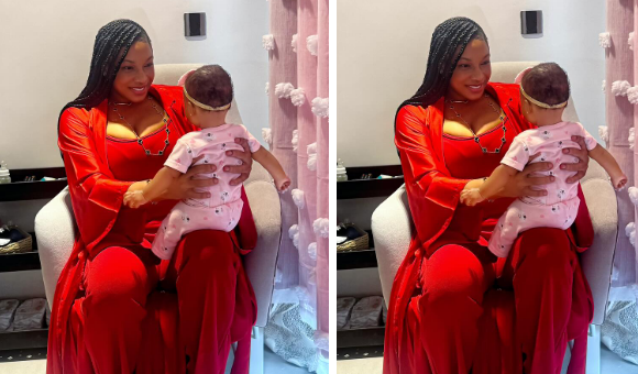 Chika Ike shares new photo with daughter