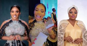 Funke Akindele gifts Iyabo Ojo iphone Funke Akindele gifts Iyabo Ojo iphone