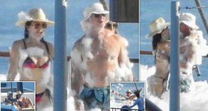 Jeff Bezos & Lauren throw FOAM PARTY to kick off week-long wedding Jeff Bezos & Lauren Sanchez throw FOAM PARTY