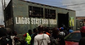 Lagos taskforce raids black spots in Gowon estate Lagos taskforce raids black spots in Gowon estate