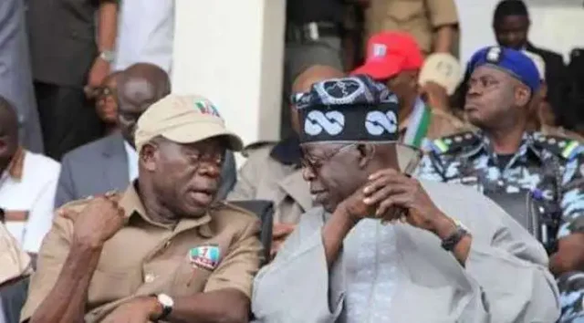 Lawmakers not elected to fight Tinubu, Oshiomhole defends N’Assembly Lawmakers not elected to fight Tinubu, Oshiomhole defends N’Assembly