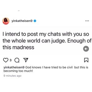 Linc Edochie wife, Yinka, releases May Edochie’s number online