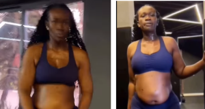Real Warri Pikin shows off her growing bump Real Warri Pikin shows of her growing baby bump