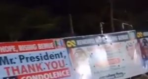 Banners “thanking” President Tinubu sparks outrage Banners "thanking" President Tinubu sparks outrage