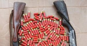 TWO in police net for gun running TWO in police net for gun running
