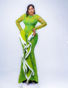Toyin Abraham steps out in style for her premiere 
