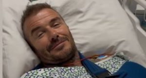 David Beckham suffers arm injury David Beckham suffers arm injury