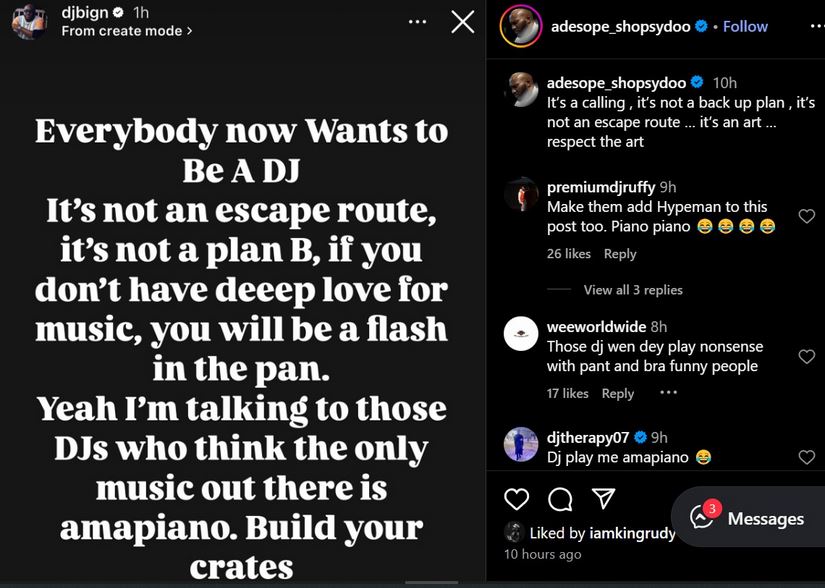 Don't treat DJ as plan B - Dj Big N advices aspiring DJs