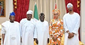 Tinubu hosts James Ibori, Okoya family in Lagos Tinubu hosts James Ibori, Okoya family in Lagos