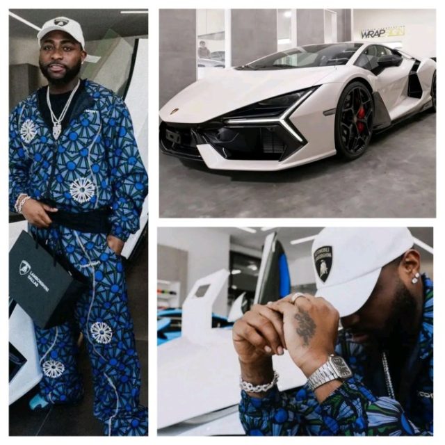 Davido acquires new Lamborghini Revuelto