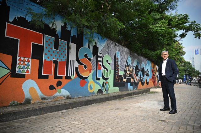 London mayor Sadiq Khan visits Lagos, Nigeria London mayor Sadiq Khan visits Lagos, Nigeria