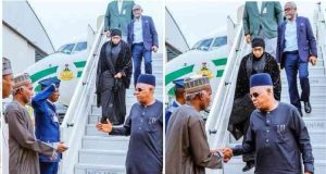 Photos: Shettima, Gbajabiamila arrive London to bring Buhari’s body home JUST IN: Shettima, Gbajamiala arrive London to return Buhari’s body him
