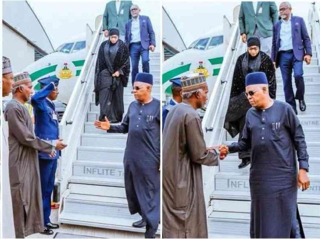 JUST IN: Shettima, Gbajamiala arrive London to return Buhari’s body him JUST IN: Shettima, Gbajamiala arrive London to return Buhari’s body him