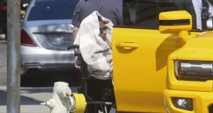 A$AP Rocky spotted in wheelchair A$AP Rocky spotted in wheelchair