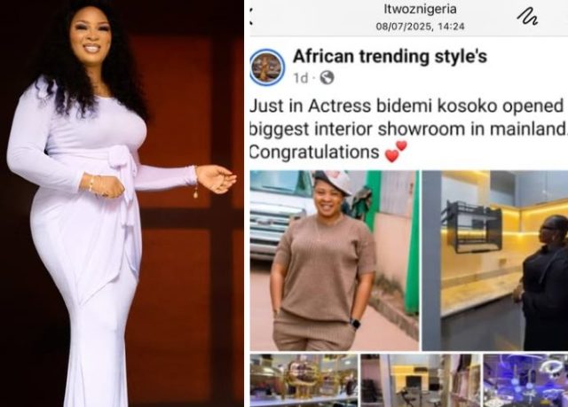 Bidemi Kosoko breaks silence on opening a new showroom