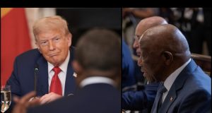 Donald Trump praises Liberian president’s English Donald Trump praises Liberian president's English