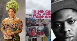 Mohbad: Youths protest against Iyabo Ojo Mohbad: Protesters revolt against Iyabo Ojo
