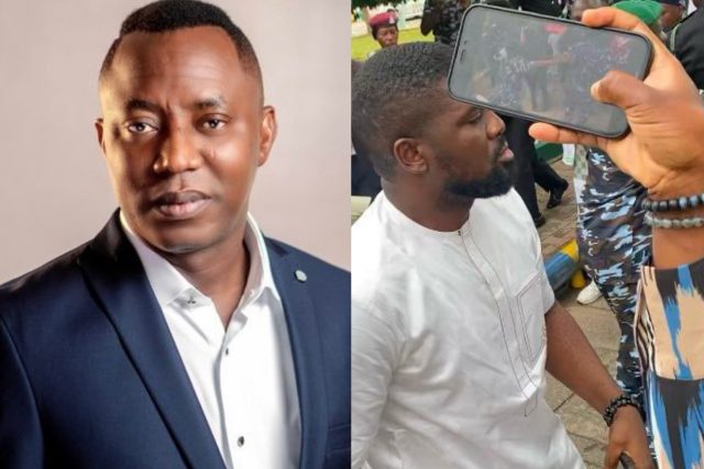 Sowore accuses Police officer of stealing eyeglass