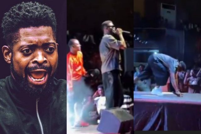Moment Basketmouth prostrated to OAU students