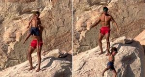 Influencer dad throws his screaming son, 7, off cliff to ‘teach him a lesson’ Influencer dad throws his screaming son, 7, off cliff to 'teach him a lesson'