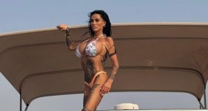 Katie Price flaunts Brazilian bum lift results in tiny bikini Katie Price flaunts Brazilian bum lift results in tiny bikini