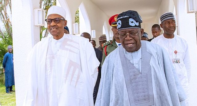 Moment President Tinubu paid his last respect to his predecessor, Buhari