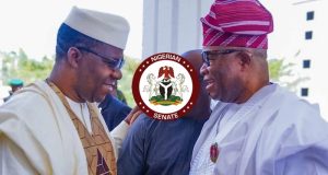 No rift between Akpabio, Bamidele — Senate No rift between Akpabio, Bamidele — Senate
