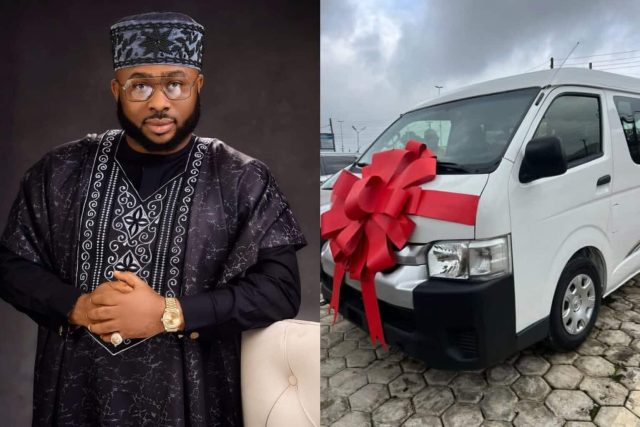 Olakunle Churchill donates new bus to Ondo church