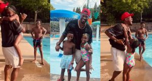 Peter Okoye surprises Paul’s twins on their 8th birthday Peter Okoye surprises Paul’s twins on their 8th birthday